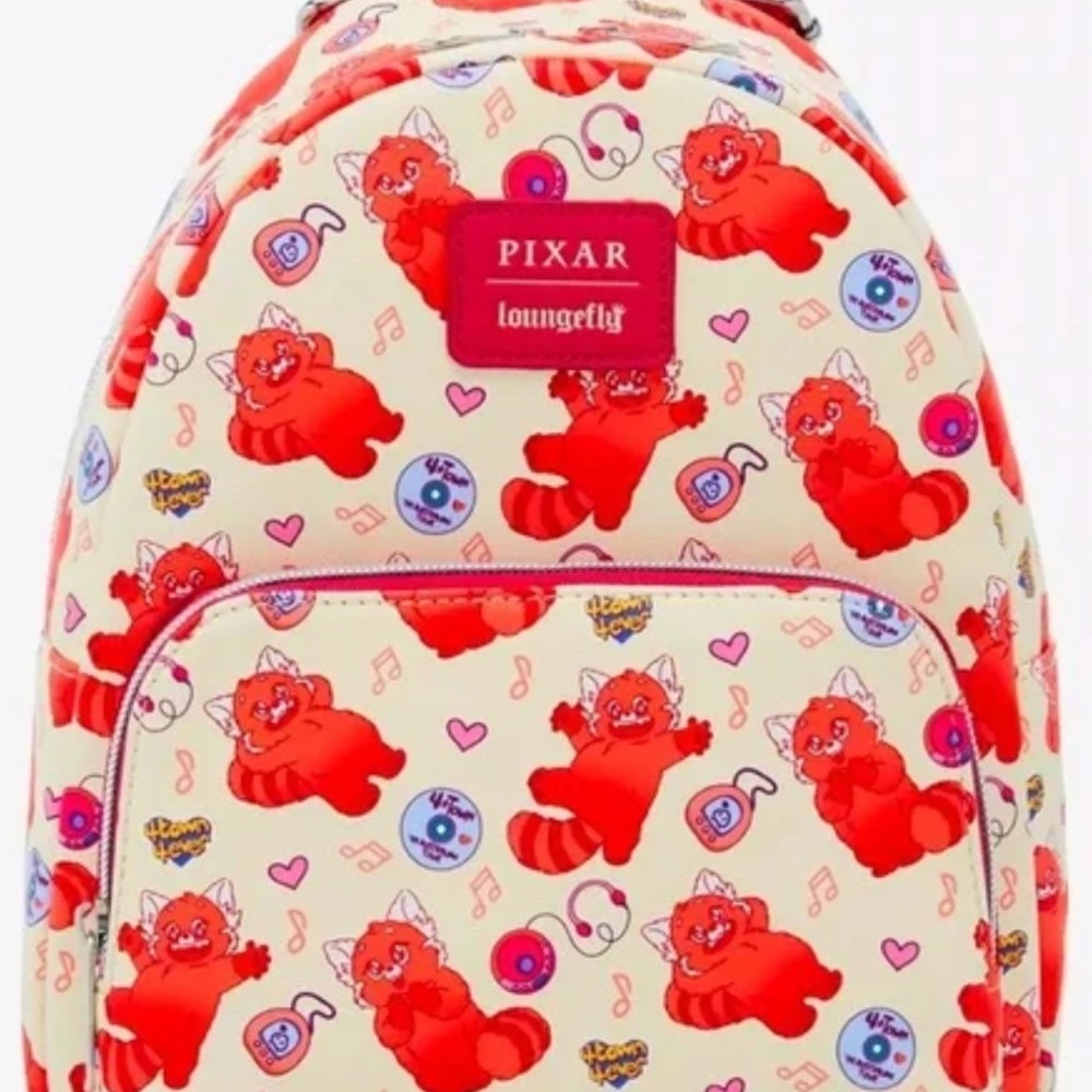 Loungefly Pixar Turning Red Mini Backpack NWT